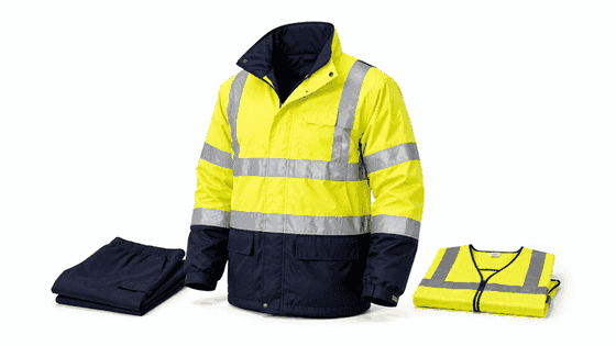 High visibility workwear and protective clothing