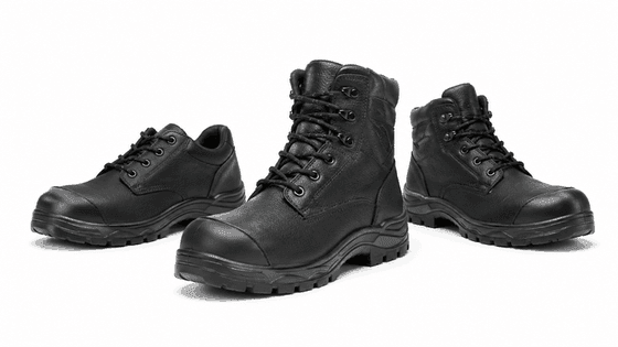 Industrial safety shoes and work boots