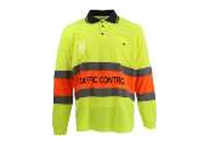 BDP1261 Safety Reflective POLO Shirt Long Sleeve