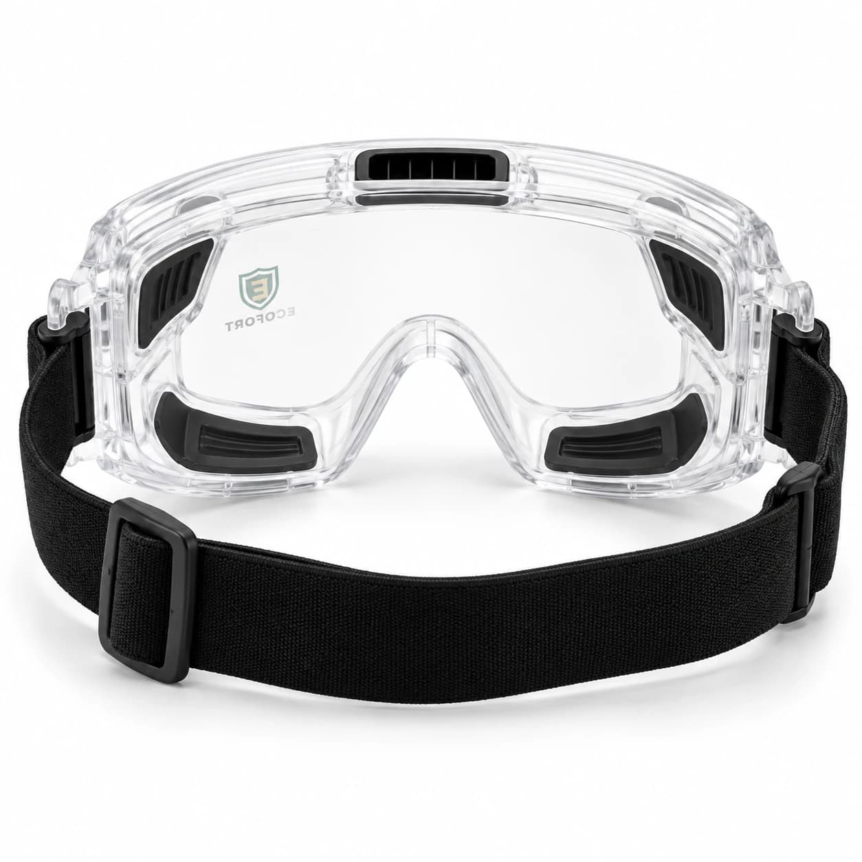 EYP207 Safety Goggle rear inner structure and strap view