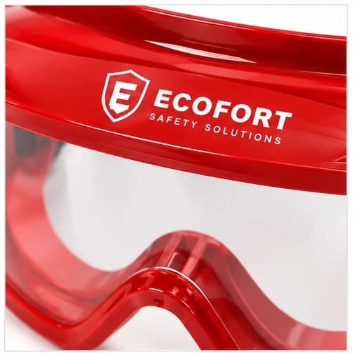 EYP209 Fire Goggle branding and frame close-up