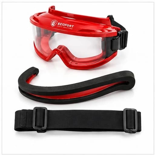 EYP209 Fire Goggle goggle and removable accessories view