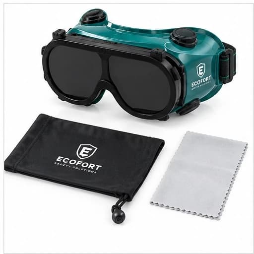 EYP301 Welding Goggle goggle and accessories view