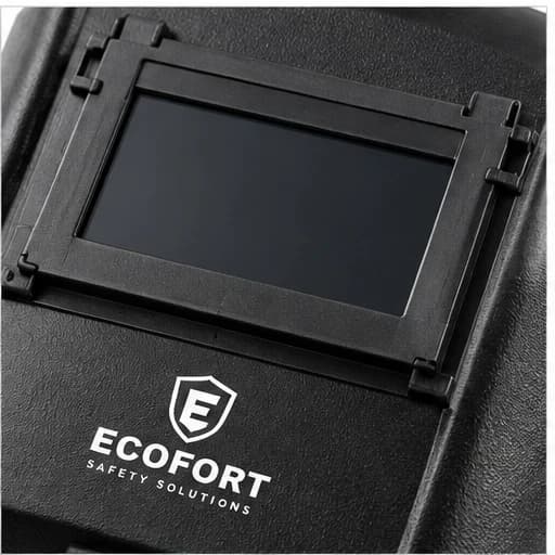 EYP310 Welding Hand Shield viewing window and shell close-up