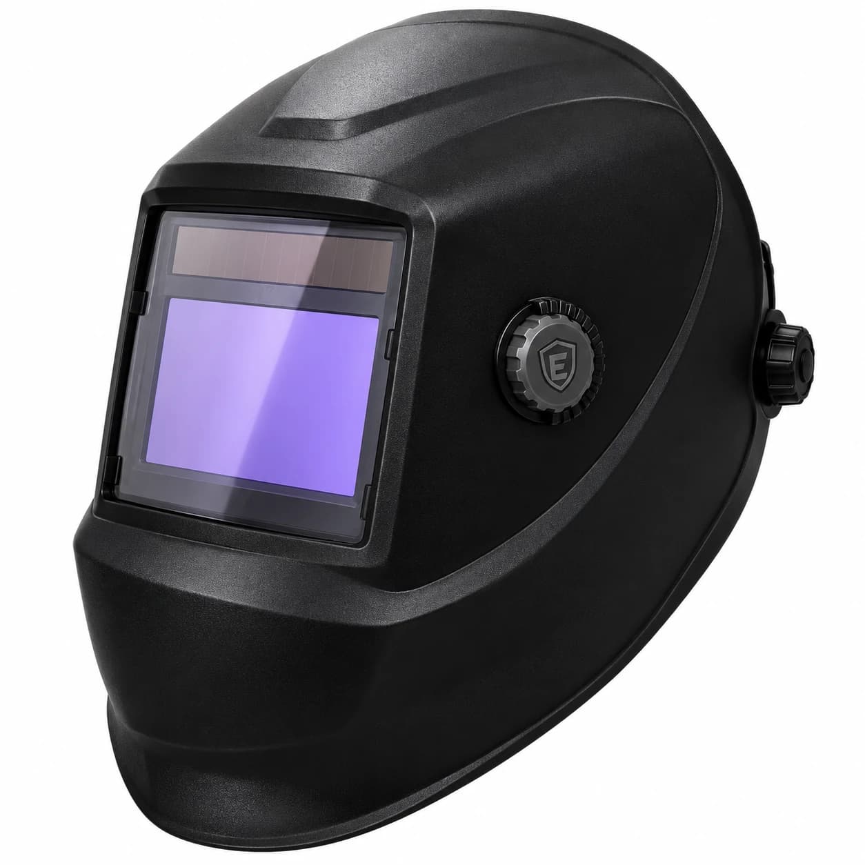 EYP332 Auto-Darkening Welding Helmets viewing window and side adjustment detail