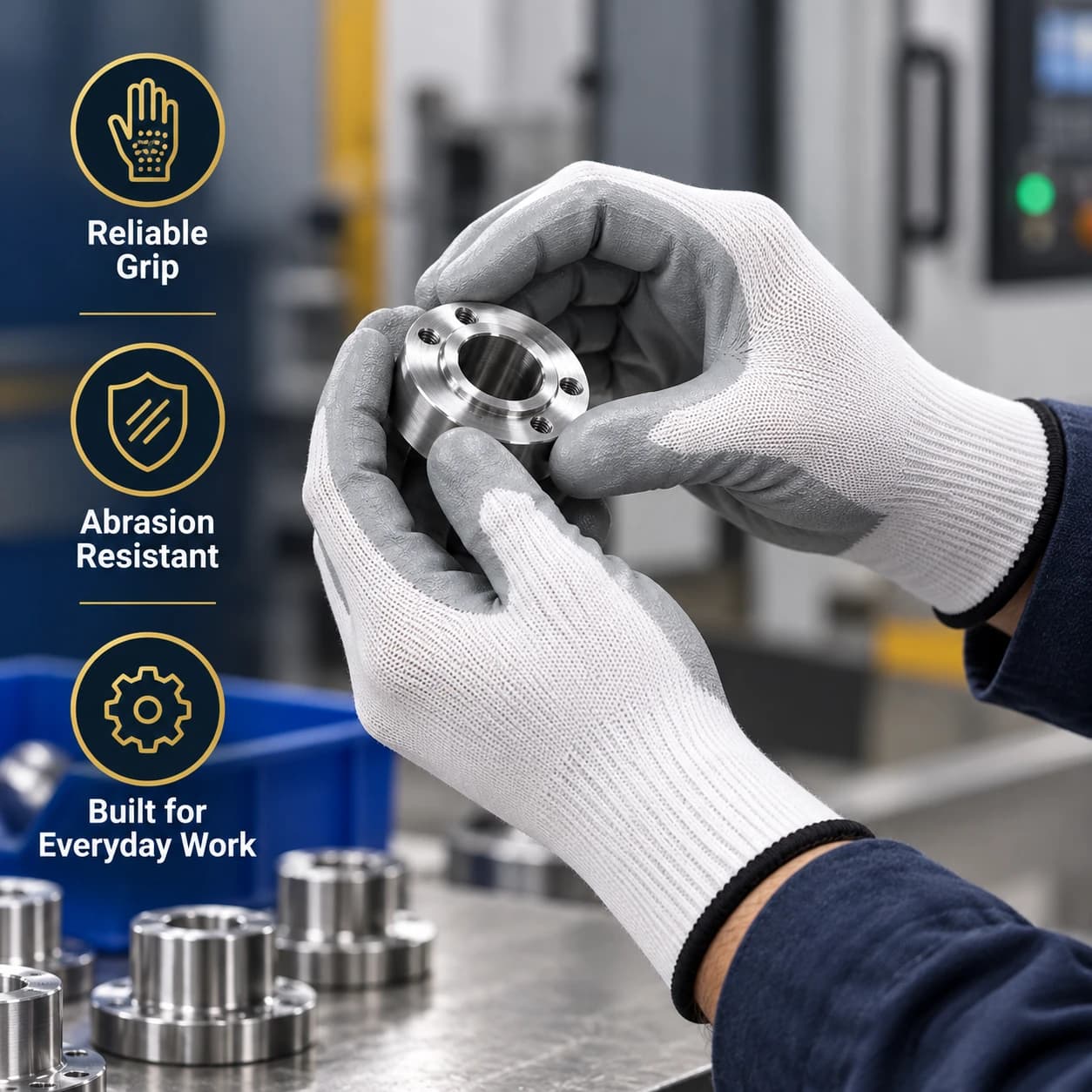 HDP1032G13 13G Nitrile Coating Gloves precision work application scene