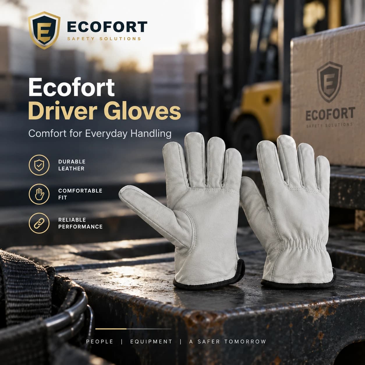HDP112 Driver Gloves shown in an industrial work setting