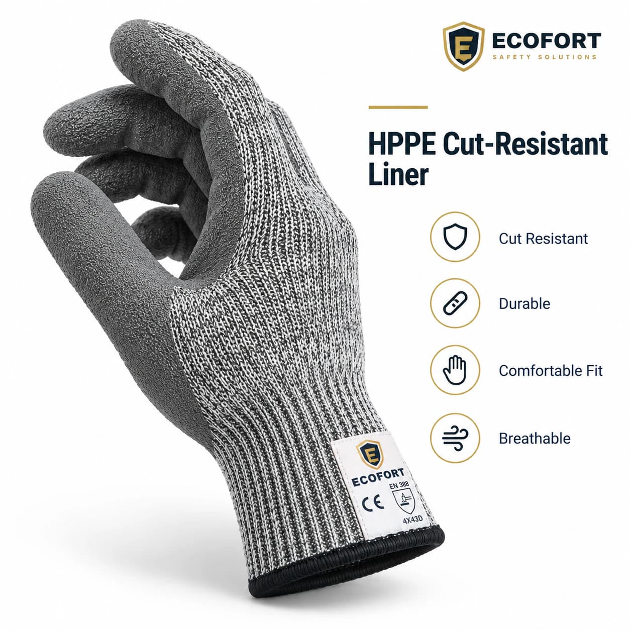 HDP2011 HPPE Cut-Resistant Gloves HPPE cut-resistant liner presentation