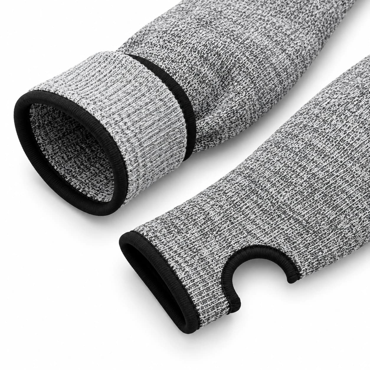 HDP2016 Aramid Cut Resistant Sleeves cuff and thumb-hole detail