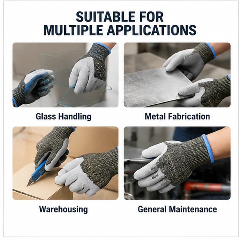 HDP2025 Aramid Cut Resistant Gloves recommended applications summary