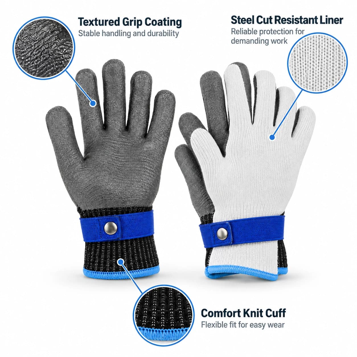 HDP2032 Steel Cut Resistant Gloves key product features summary