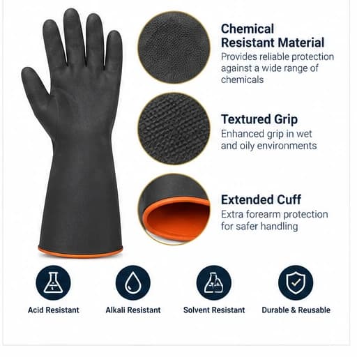 HDP404 Chemical Resistant Gloves key product features summary