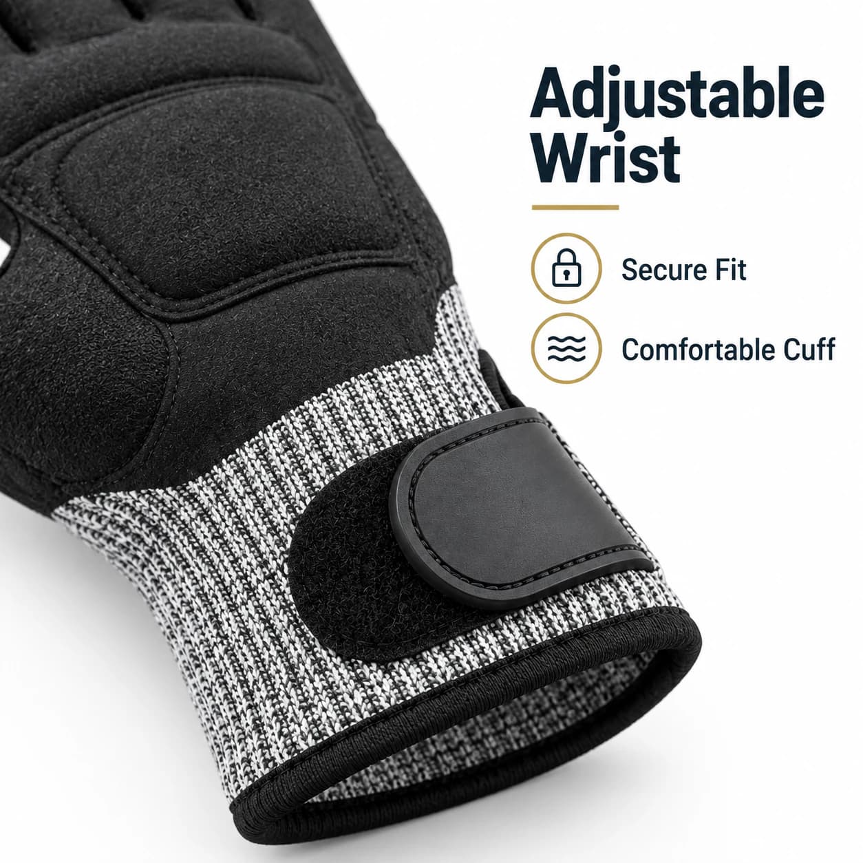 HDP501S1 Impact Protection Gloves adjustable wrist detail