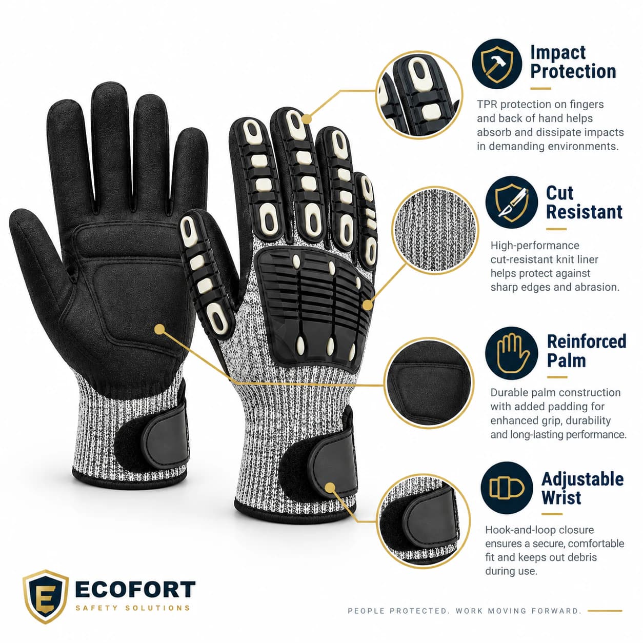HDP501S1 Impact Protection Gloves key product features summary