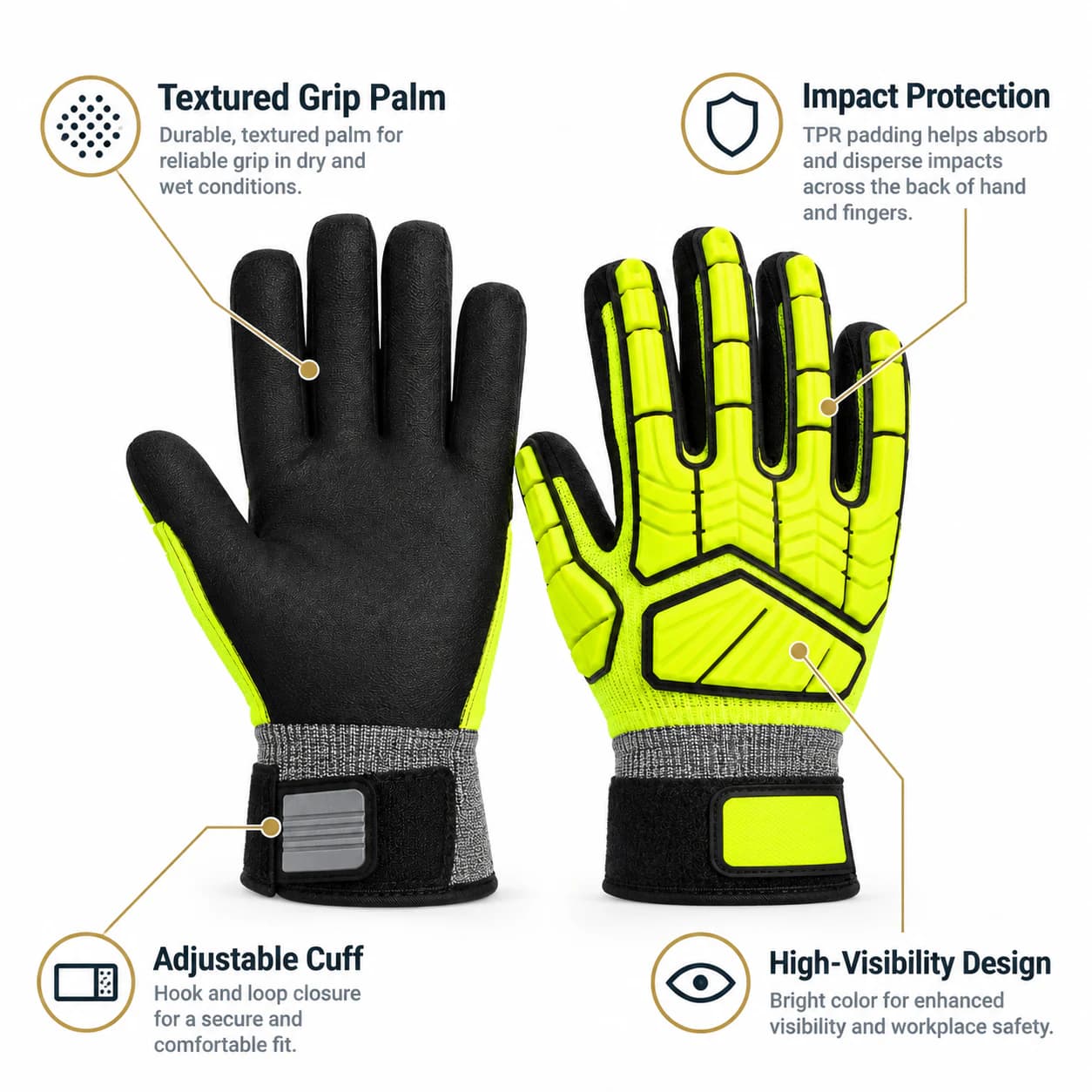 HDP501S4 Impact Gloves key product features summary
