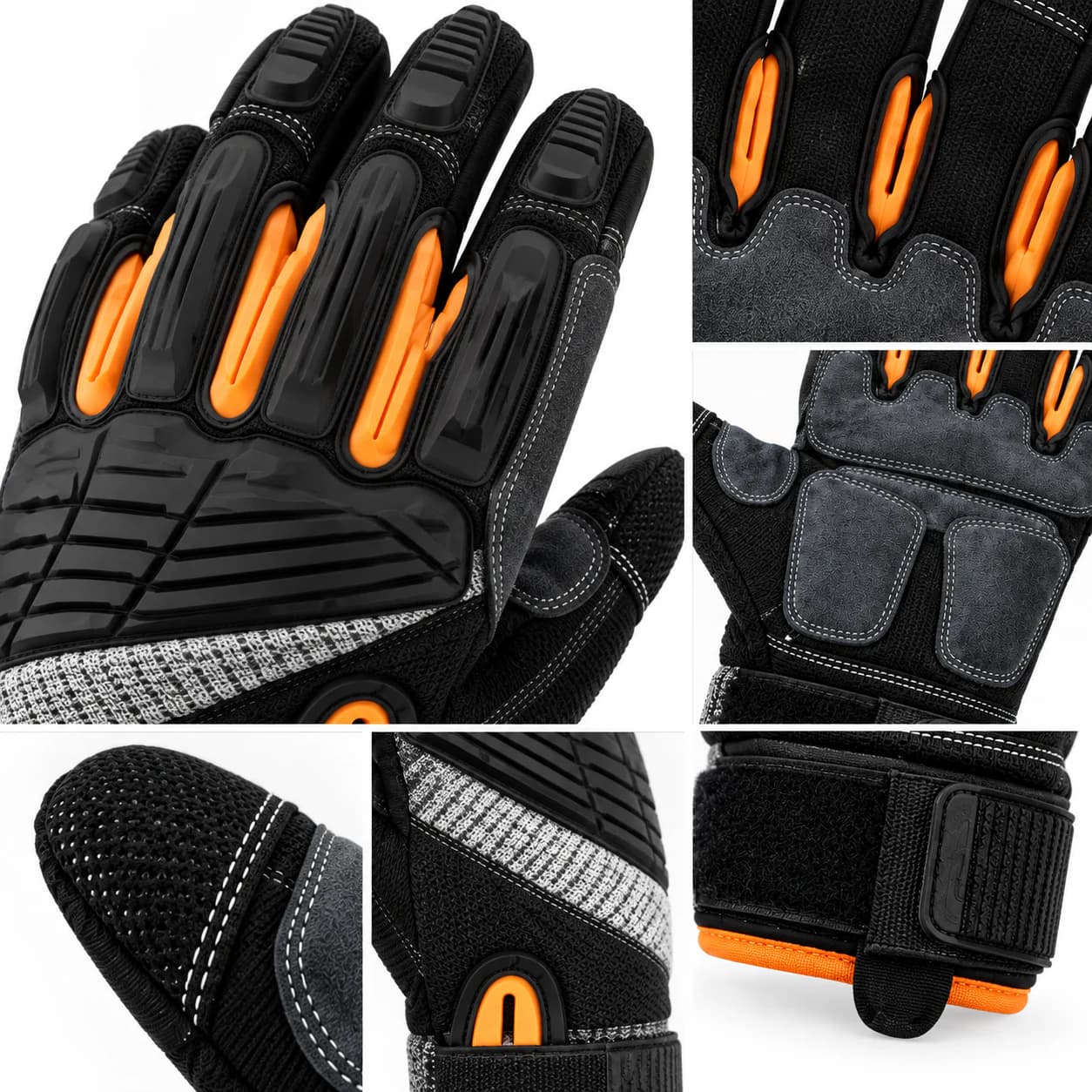 HDP501S5 Impact Gloves material and construction detail