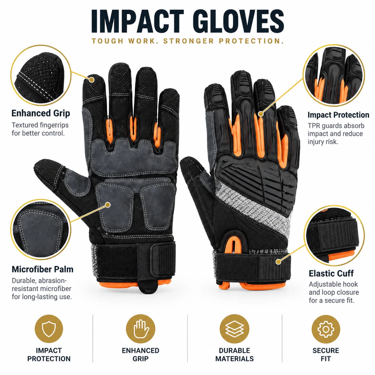 HDP501S5 Impact Gloves key product features summary