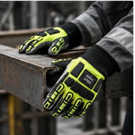 HDP501S6 Impact Gloves shown in an industrial work setting