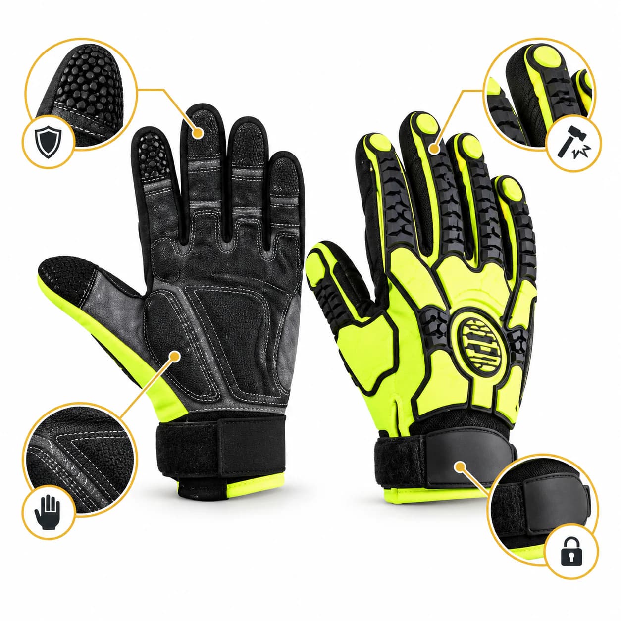 HDP501S8 Impact Gloves key product features summary