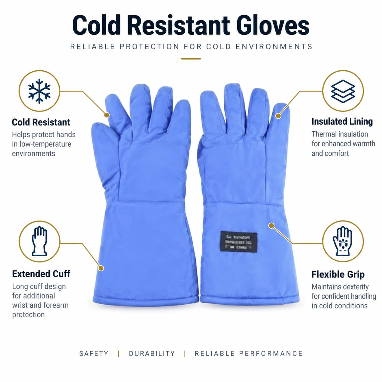 HDP701 Cold Resistant Gloves cold protection features summary
