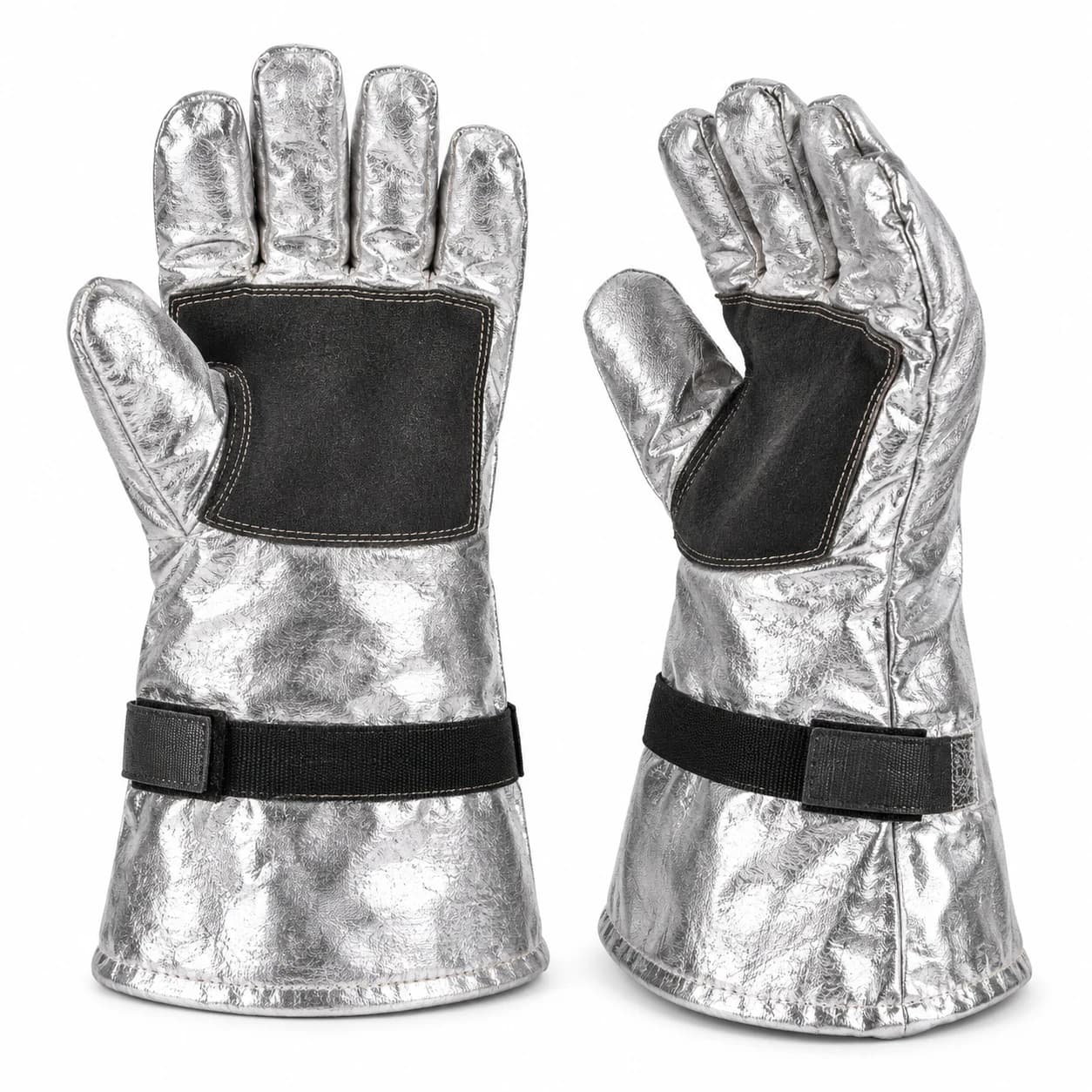 HDP712 Aluminum Heat Resistance Gloves aluminized heat protection presentation