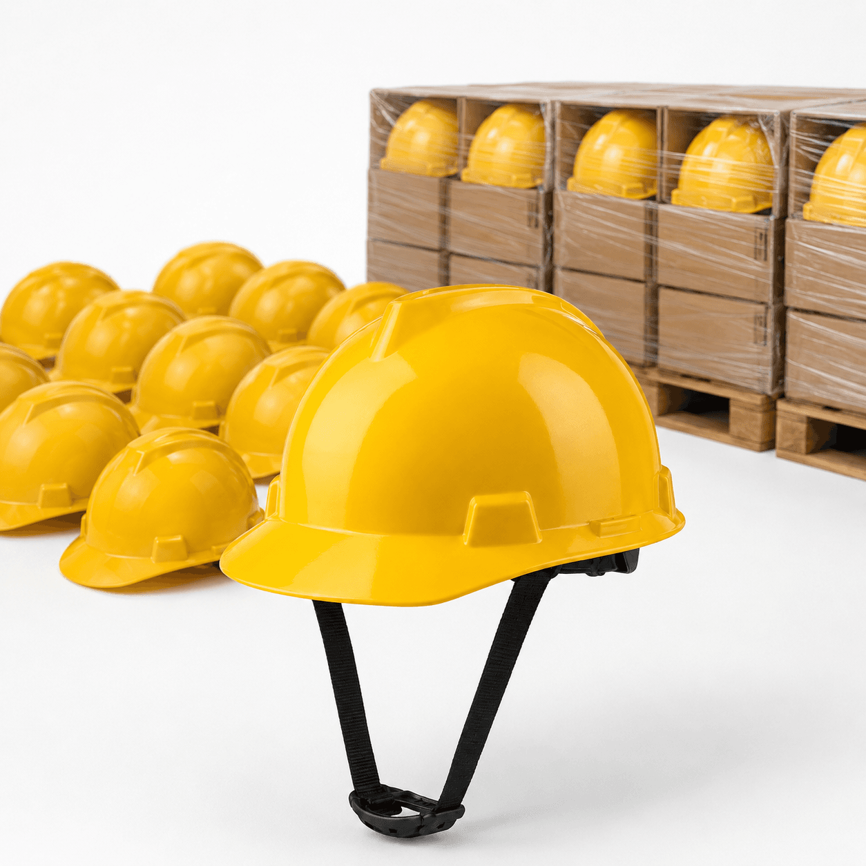 HEP102 front brim safety helmet bulk supply display