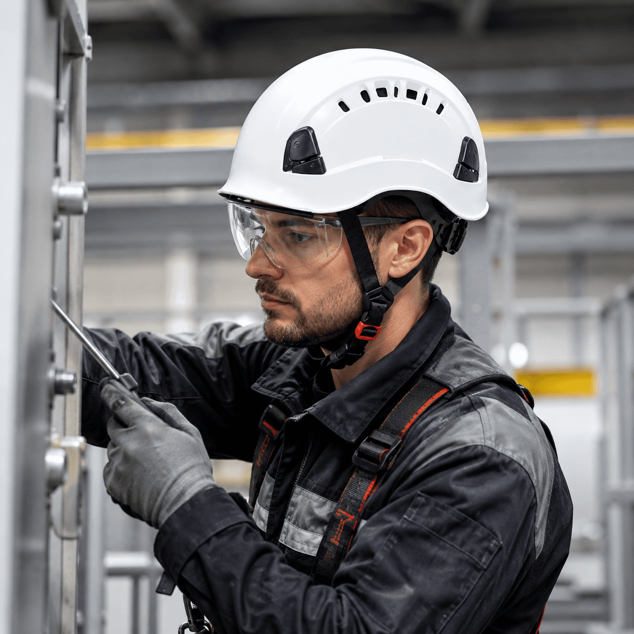 HEP170 climbing helmet in industrial use