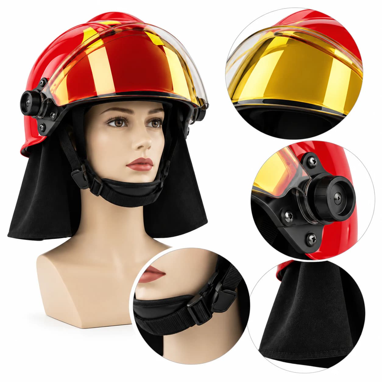 HEP180 Fire Helmet helmet construction details