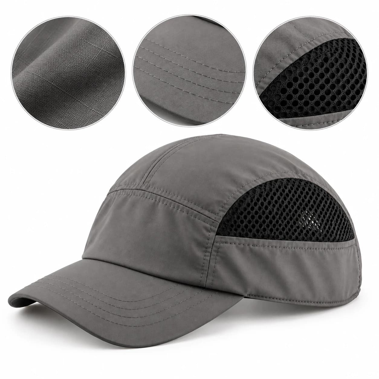 HEP231 Baseball Style Bump Caps construction detail