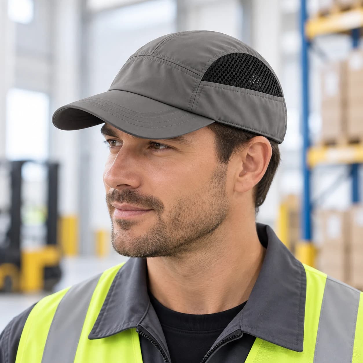HEP231 Baseball Style Bump Caps shown in use