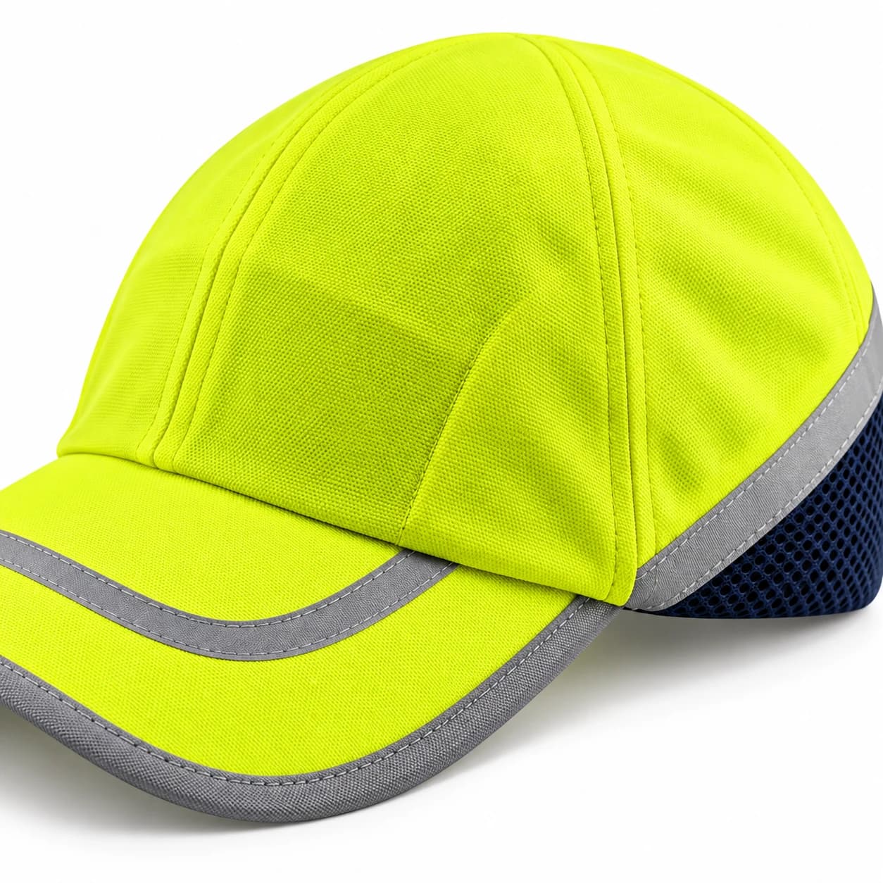 HEP233 Baseball Style Bump Caps high-visibility material close-up