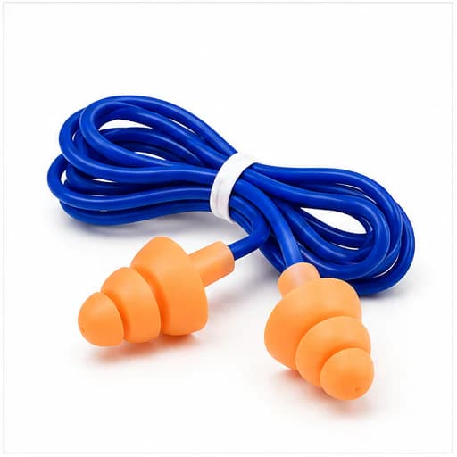 HRP110CB Earplug with Box corded earplug close-up