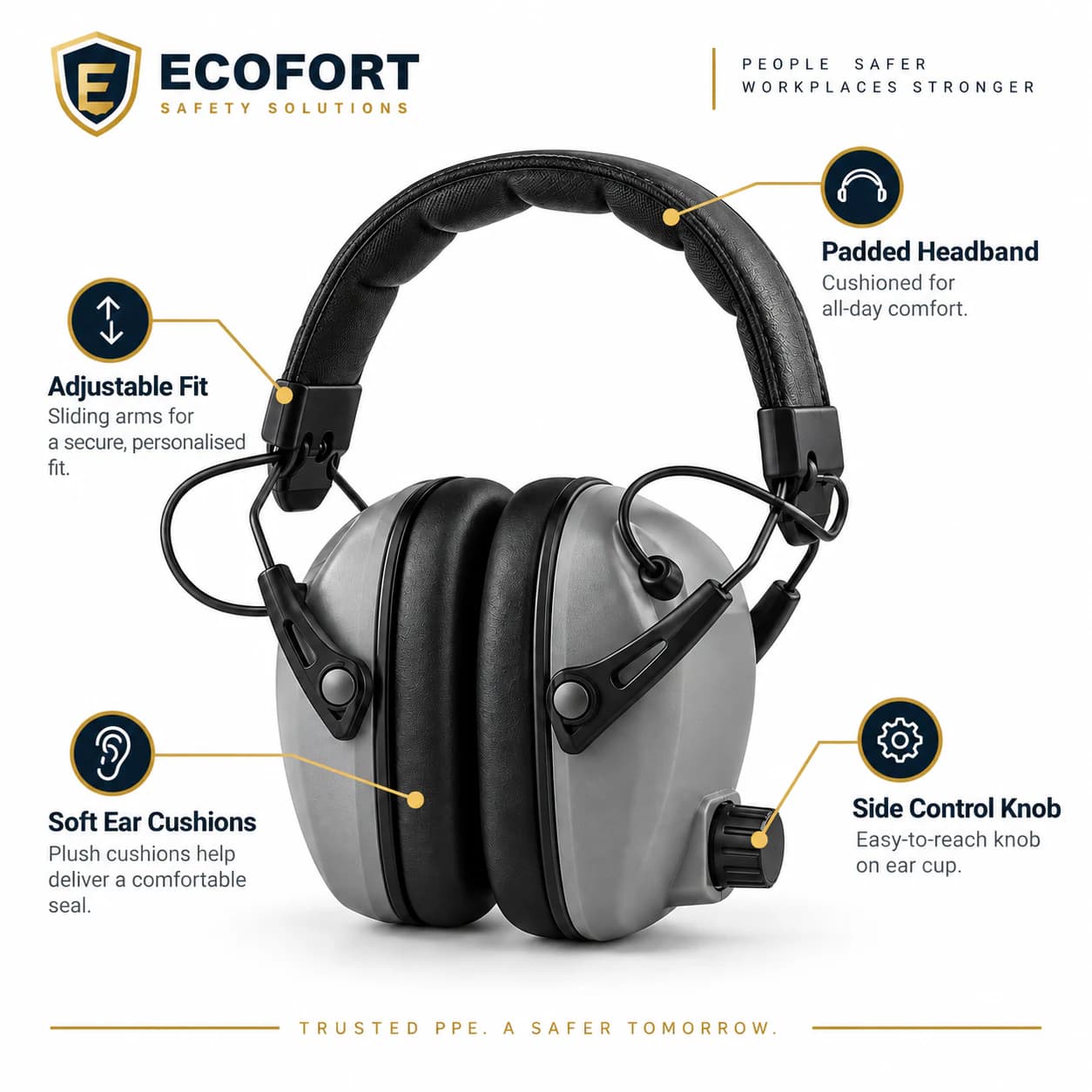 HRP301 Electric Earmuffs core product features summary