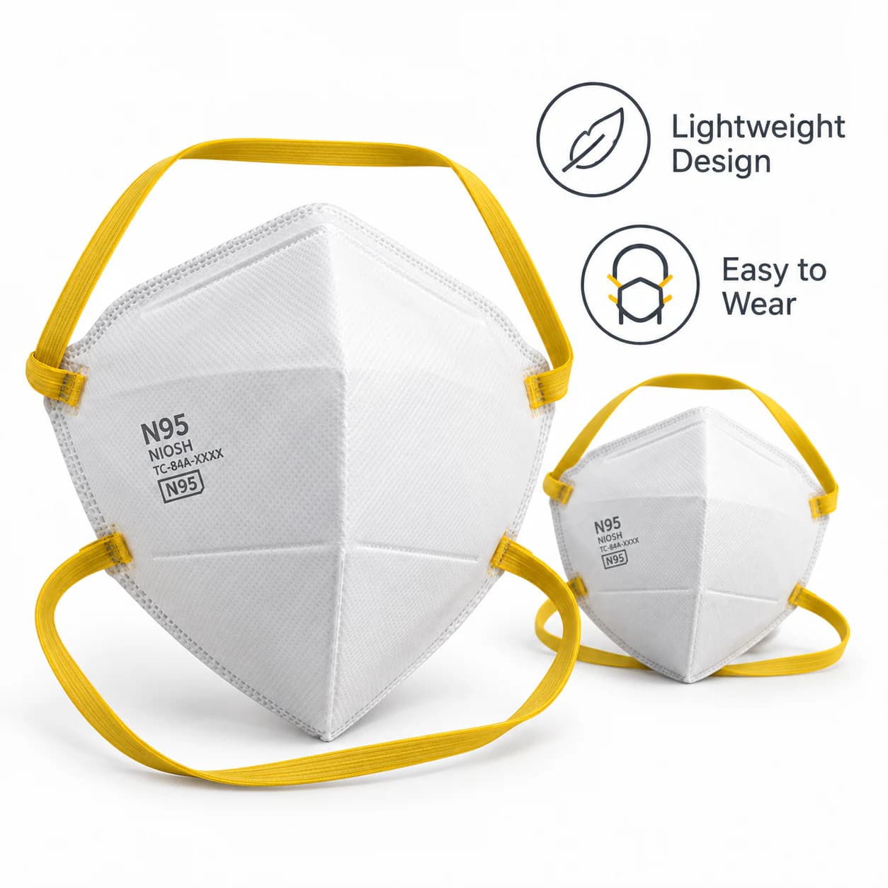 REP6001V N95 Mask lightweight wearing feature presentation