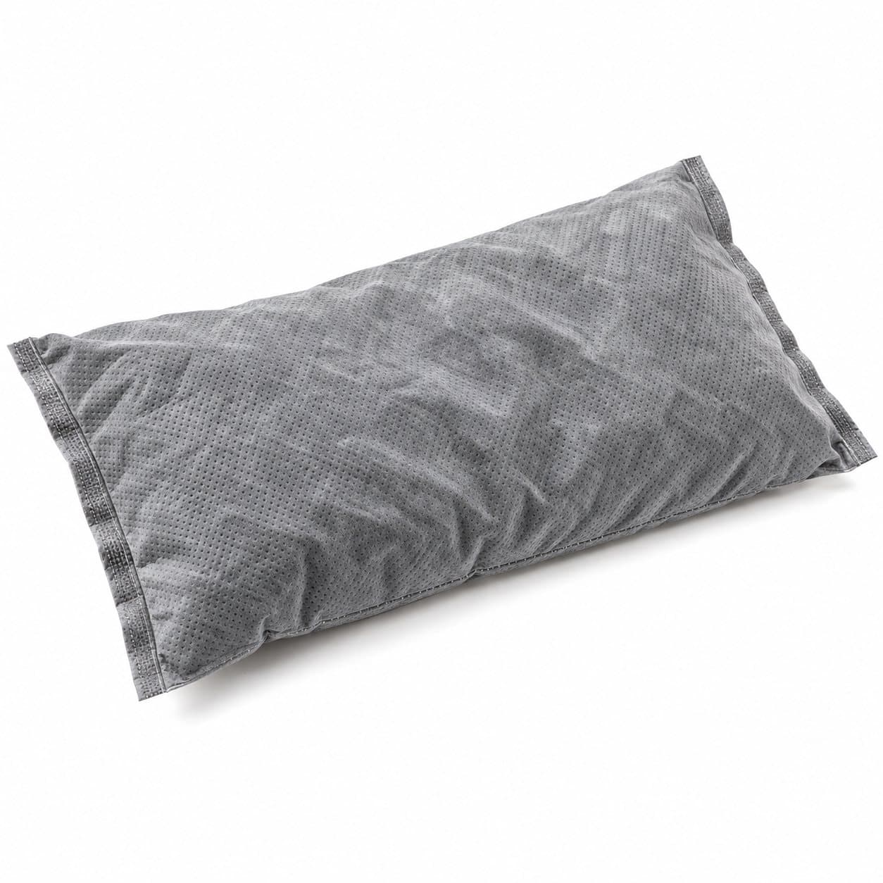 Universal absorbent pillow for industrial leak control